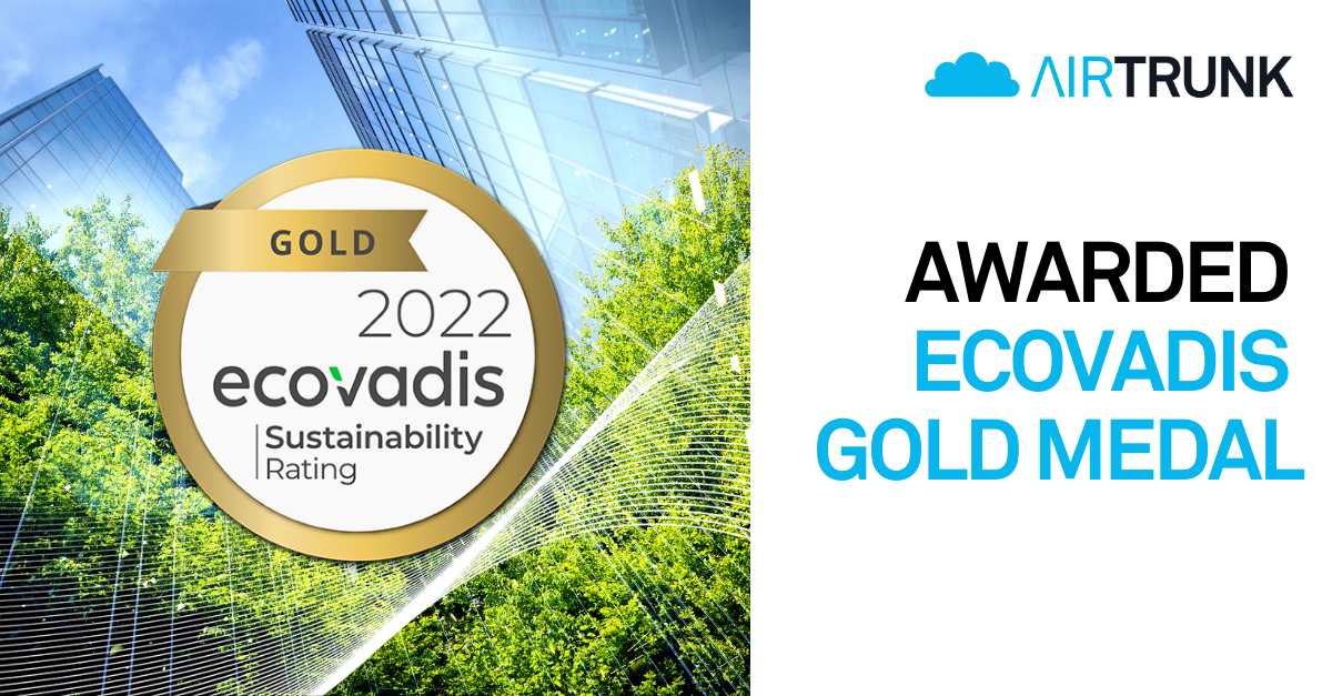 Airtrunk Awarded Gold Ecovadis Medal Airtrunk